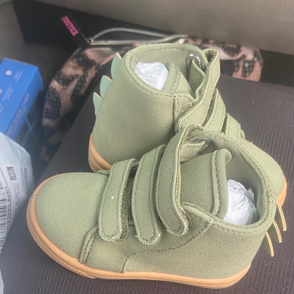 Justice Green Kids High-Top Sneakers